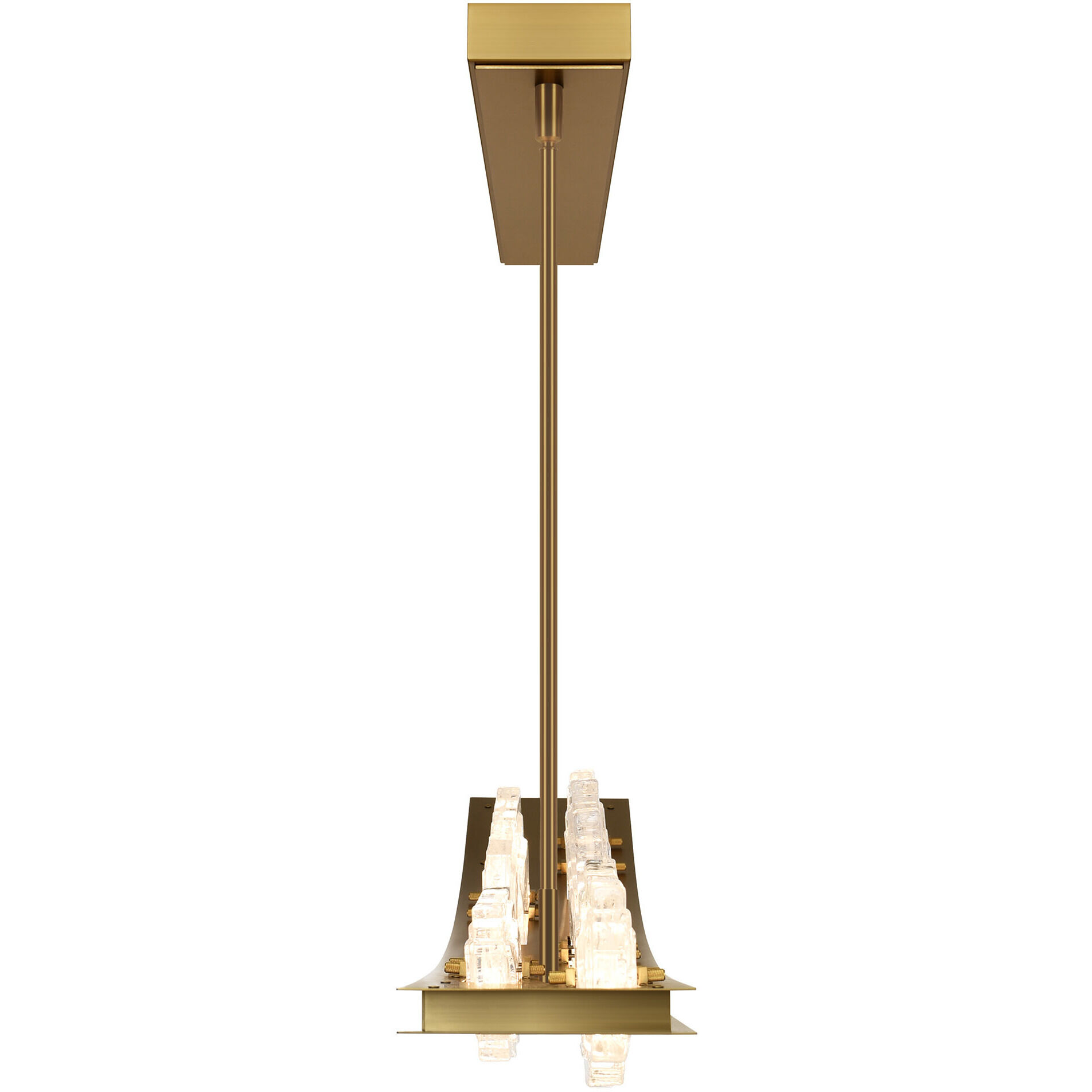 Arcus LED 50 inch Brass Chandelier Ceiling Light