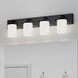 Merry 4 Light 30 inch Matte Black Bath Vanity Light Wall Light