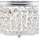 Nola 3 Light 14.25 inch Polished Chrome Flush Ceiling Light