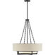 Brentwood 4 Light 24 inch Matte Black Pendant Ceiling Light