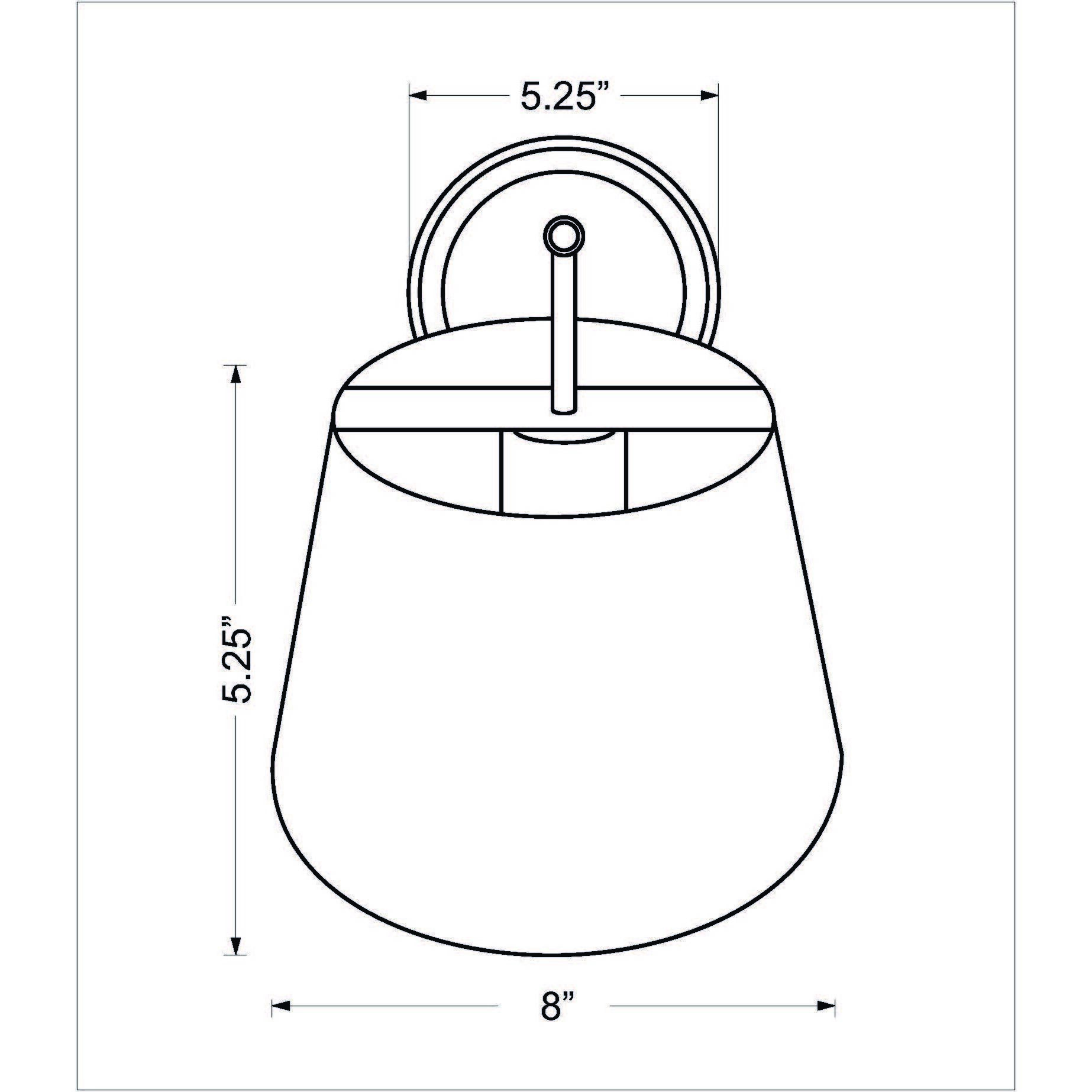 Lilly 1 Light 8 inch Rubbed Brass Wall Sconce Wall Light