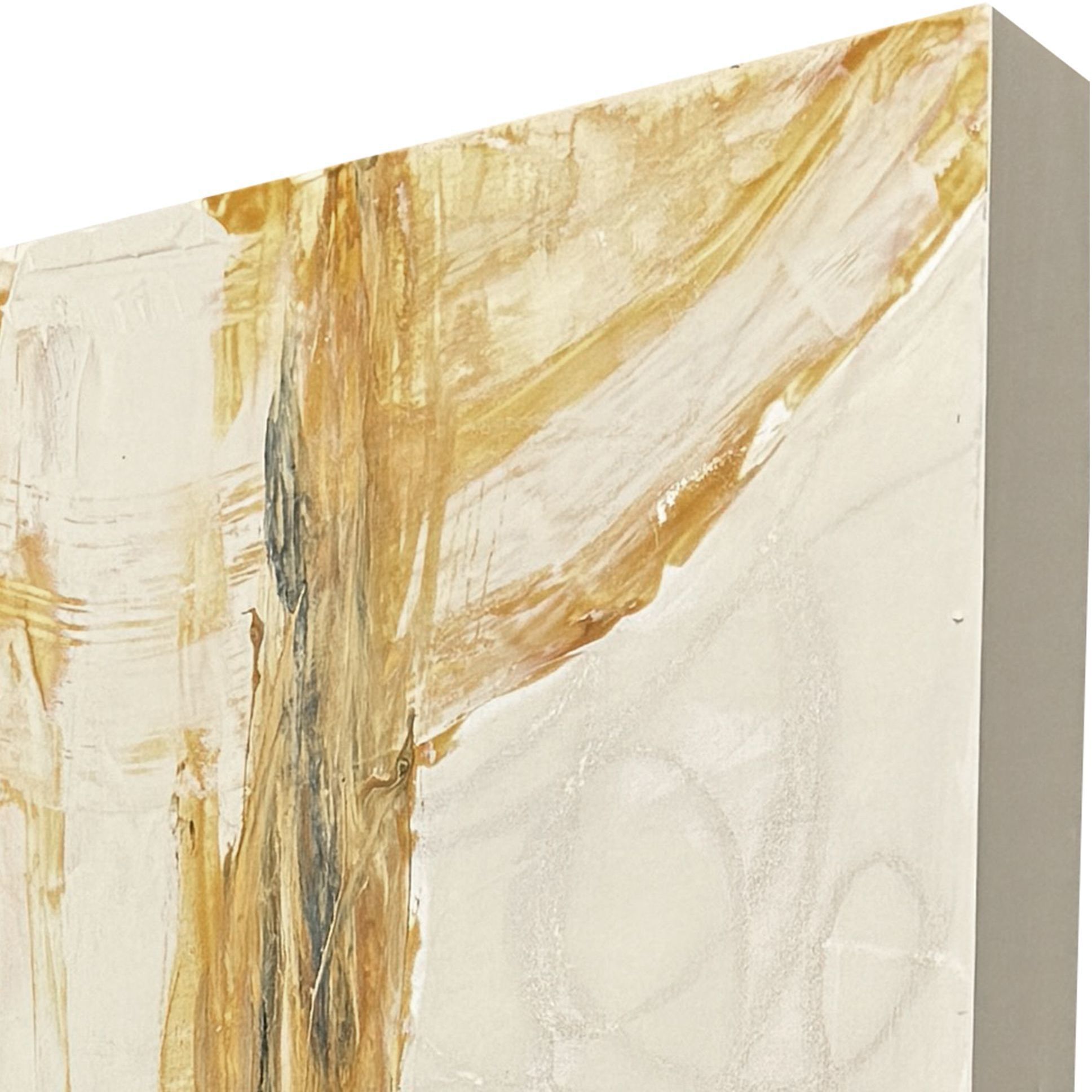 United Pursuit Blue and Beige and Yellow Wall Sculpture, The Studio