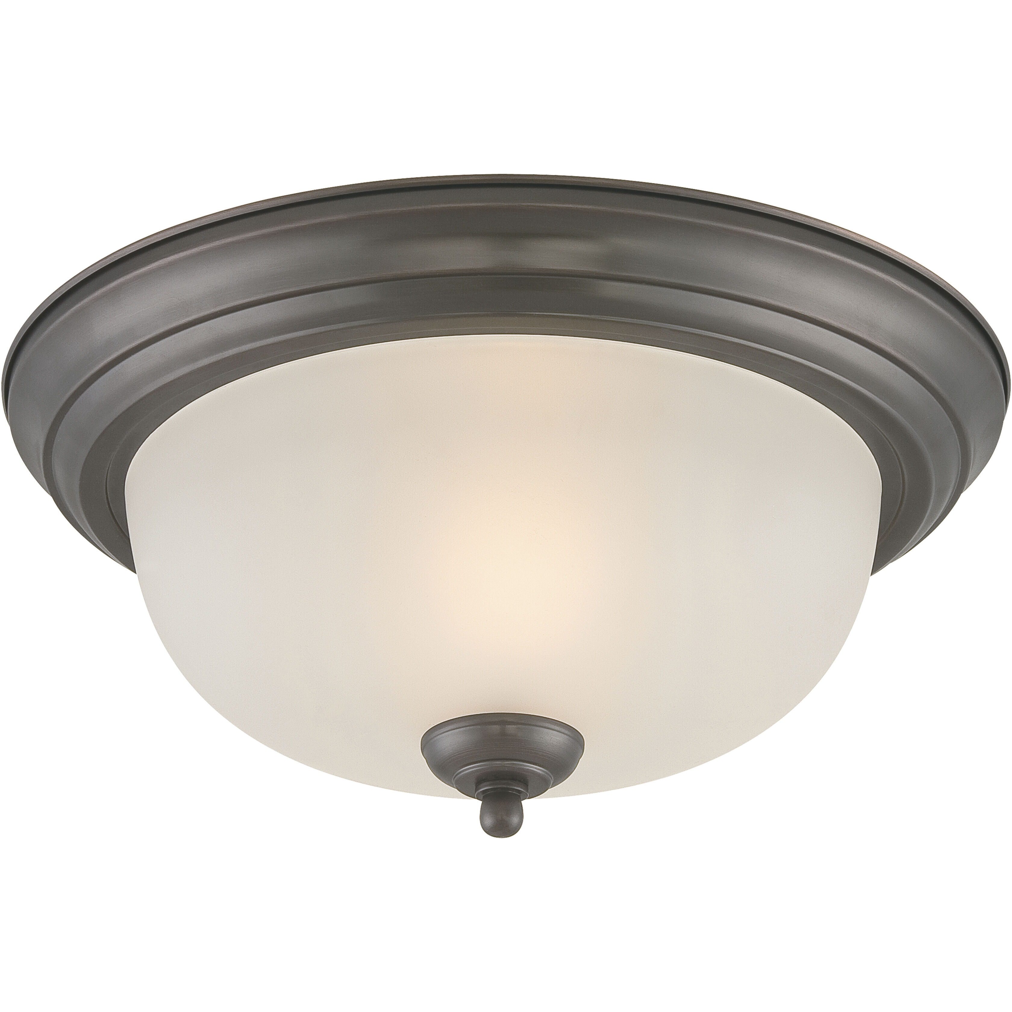 Pendenza 2 Light 13.25 inch Oiled Bronze Flush Mount Ceiling Light