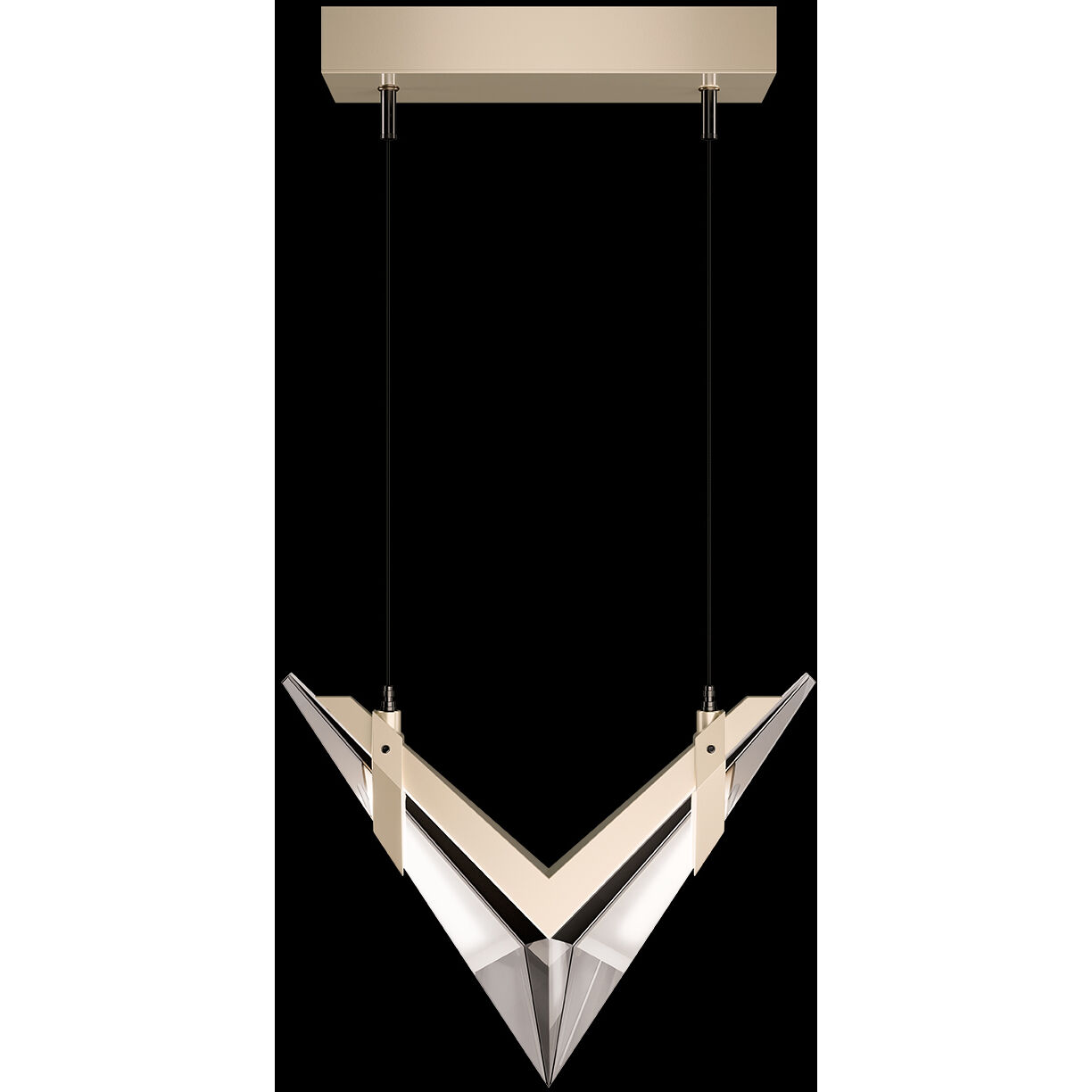 Blade 2 Light 13.38 inch Pendant