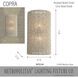 Copra 2 Light 10.2 inch Nickel Wall Sconce Wall Light
