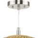 Cordova 1 Light 10 inch Natural Rattan Mini Pendant Ceiling Light, Design Series