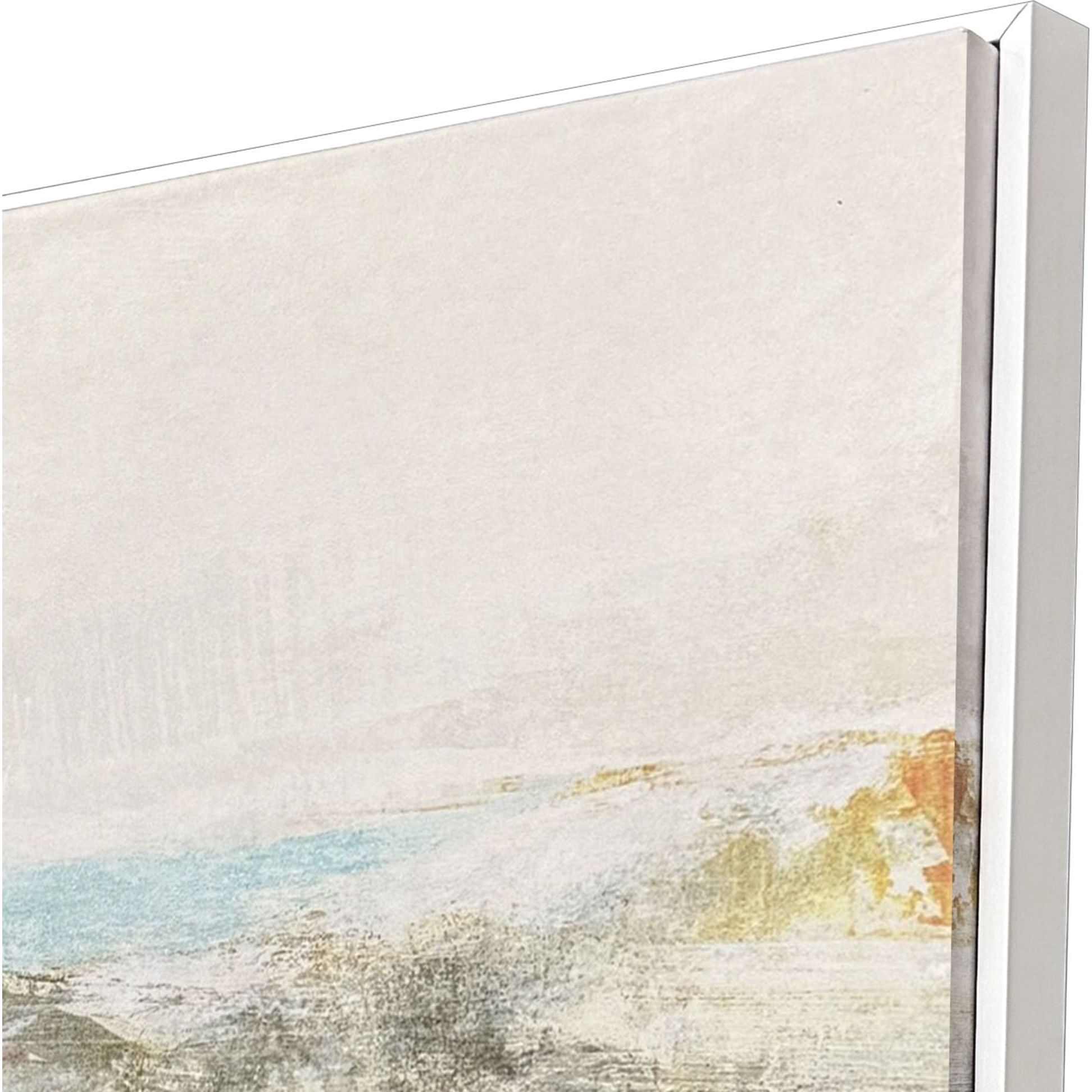 Wild Sea Beige and Brown and Teal Canvas, Propac