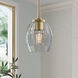 Miravelle 1 Light 5.25 inch Vintage Brass Mini Pendant Ceiling Light