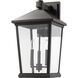 Beacon 3 Light 22.5 inch Oil Rubbed Bronze Outdoor Wall Light