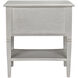 Oxford 30 X 28 inch White Wash Side Table, 2 Drawer