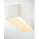 Lodelle 4 Light 48 inch Matte White Island Chandelier Ceiling Light