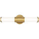 Warwick LED 18.5 inch Modern Gold Bath Vanity Wall Light