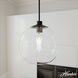 Xidane 1 Light 14 inch Matte Black Pendant Ceiling Light