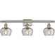 Ballston Fenton 3 Light 26 inch Brushed Satin Nickel Bath Vanity Light Wall Light in Clear Glass, Ballston