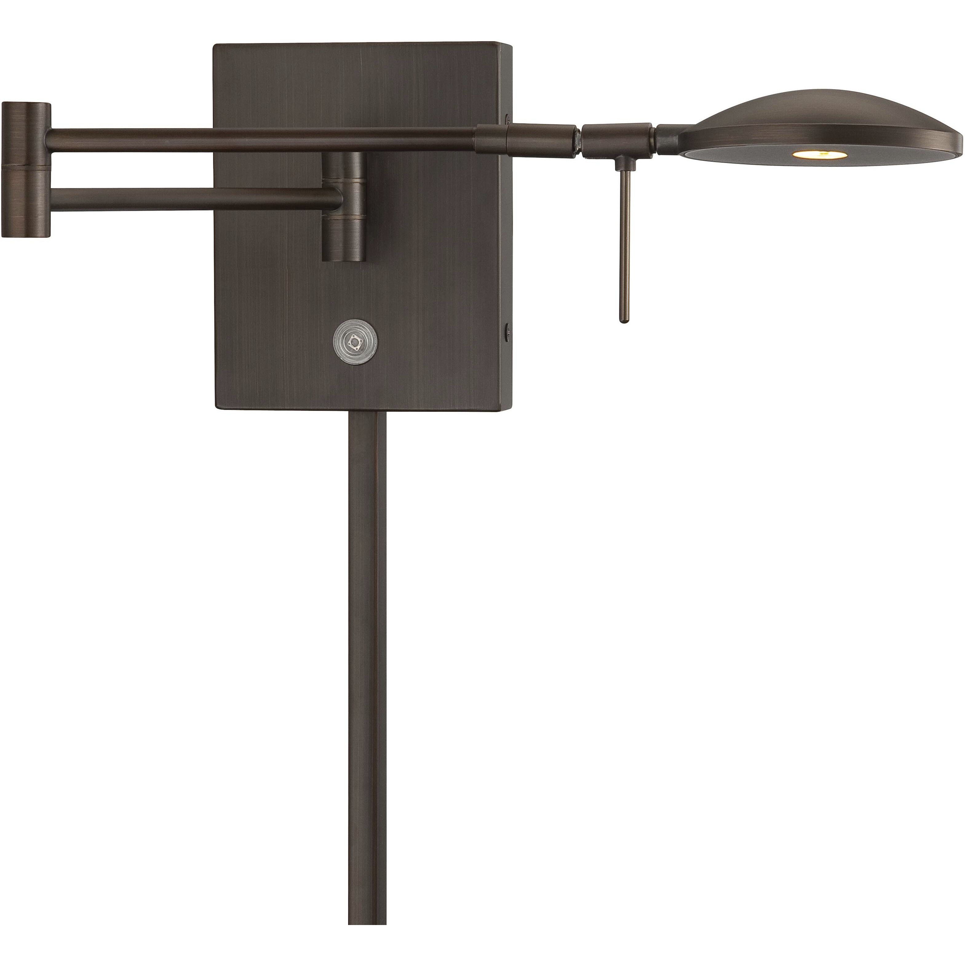 George's Reading Room 1 Light 14.75 inch Swing Arm Light/Wall Lamp