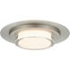 Plate LED 16 inch Brushed Stainless Steel Outdoor Flush Mount