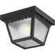 Ceiling Mount 1 Light 7.5 inch Matte Black Outdoor Flush Mount