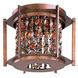 Trinket 3 Light 13.5 inch Chestnut Flush Mount Ceiling Light