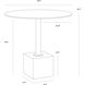 Kata Grey Marble Bistro Table