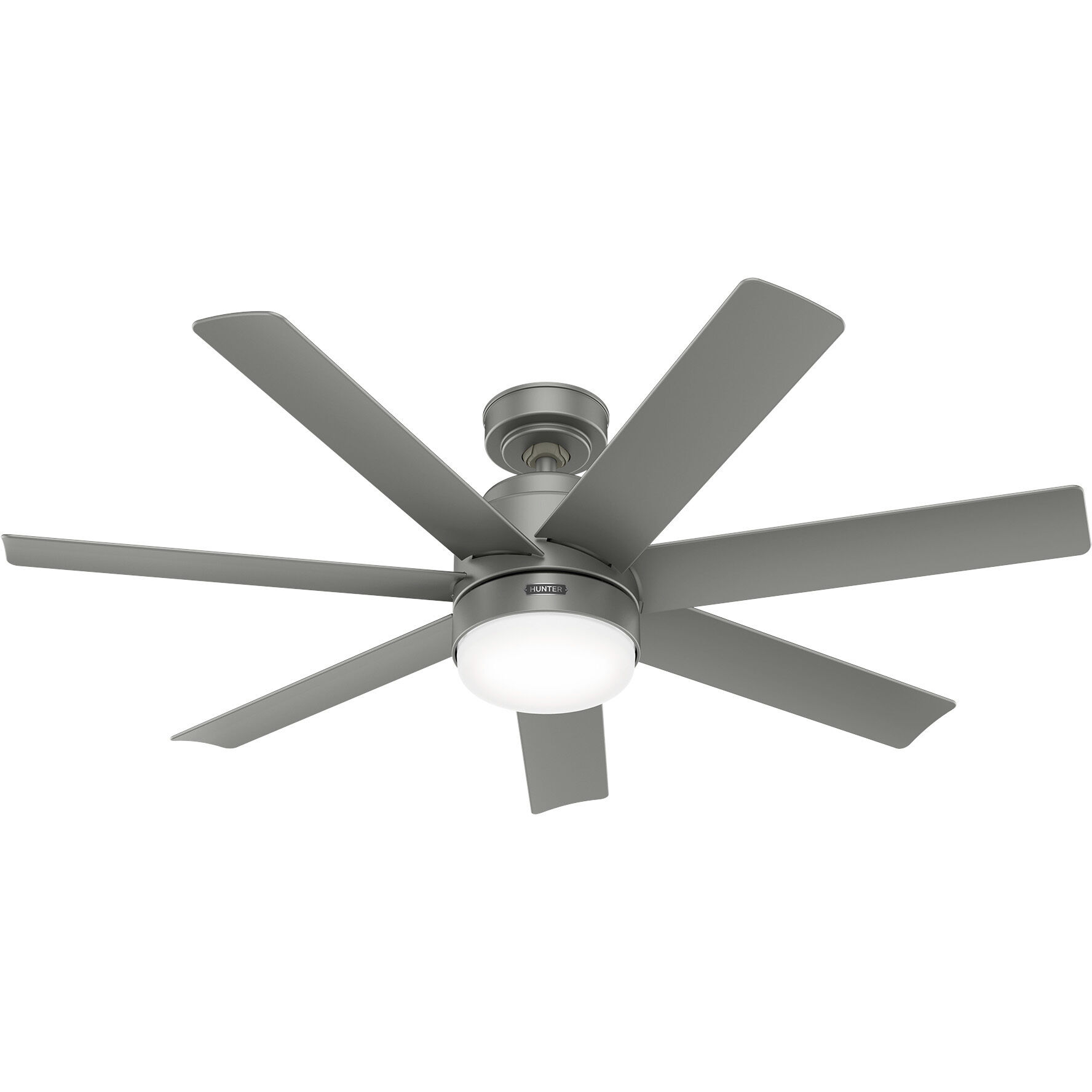 Brazos 52 inch Matte Silver Outdoor Ceiling Fan