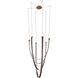 Ayers LED 43.25 inch Champagne Gold and Black and Brown Chandelier Ceiling Light