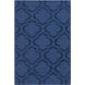 Central Park 120 X 96 inch Dark Blue/Navy Handmade Rug in 8 x 10, Rectangle