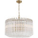 Lofton 7 Light 24 inch Aged Brass Chandelier Ceiling Light