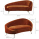 Abigail Orange Chaise
