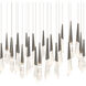 Beyond Solitude LED 12 inch Antique Nickel Multi-Light Pendant Ceiling Light, Linear Canopy