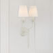 Broche Sconce Wall Light in Matte White