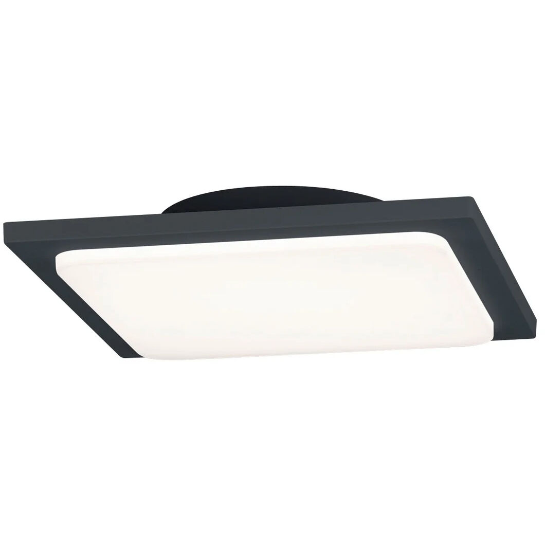 Trave LED 10 inch Charcoal Outdoor Flush Mount