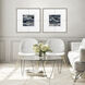 Imprint Blue and Black and Metallic Framed Art, The Studio