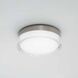 Dot LED 12.13 inch Stainless Steel Flush Mount Ceiling Light in 2700K, dweLED