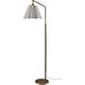 Lyra 60 inch 100.00 watt Antique Brass Floor Lamp Portable Light