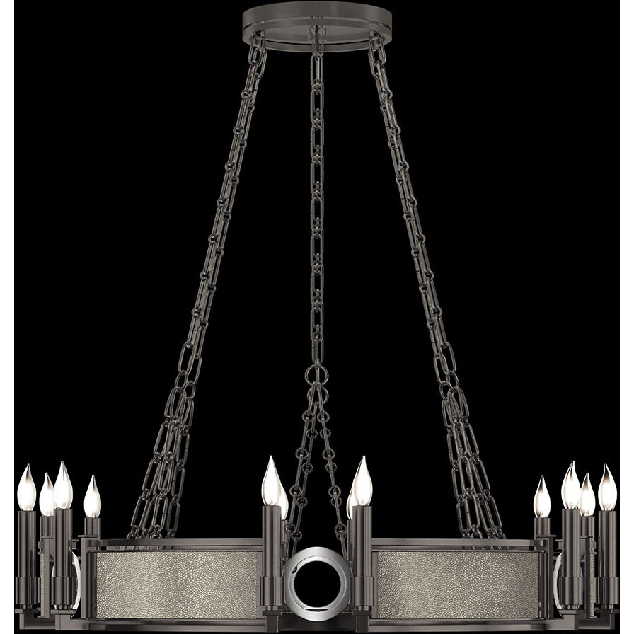 Mirage 12 Light 35.75 inch Black Chandelier Ceiling Light