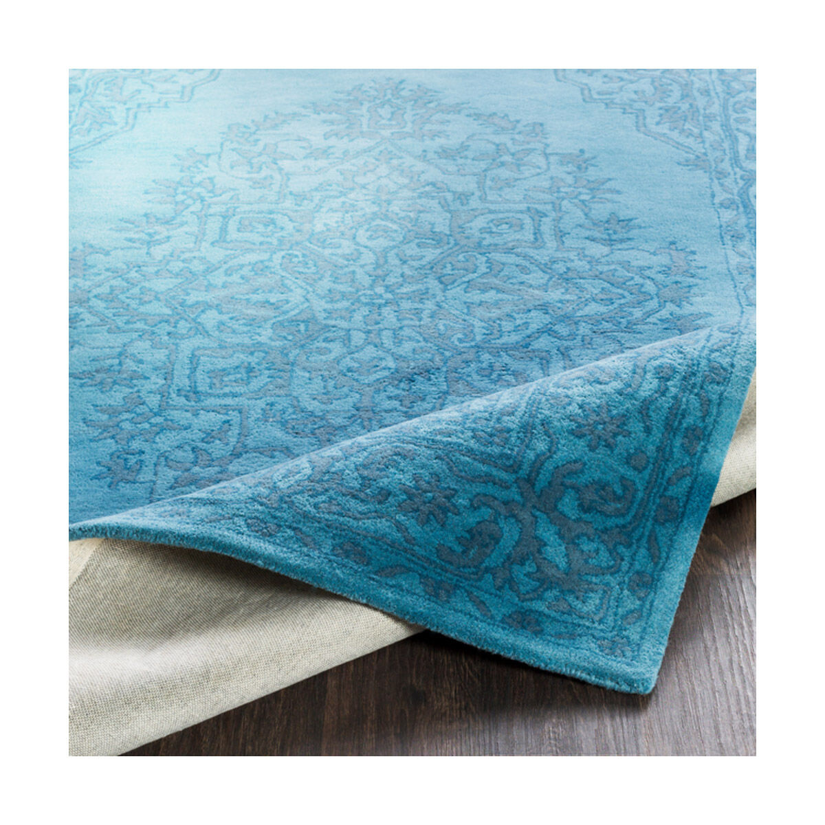 Middleton 72 X 48 inch Aqua Indoor Area Rug, Rectangle
