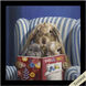 Animals 11 X 11 inch Non-Glass Framed Art, Propac
