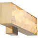 Divinely LED 3 inch Celeste Brass ADA Wall Sconce Wall Light