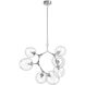Fairfax Ave. 7 Light 28 inch Matte Chrome Chandelier Ceiling Light