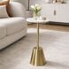 Aurelia 24 X 10 inch Gold and White Accent Table