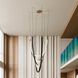 Ayers LED 43.25 inch Champagne Gold and Black and Brown Chandelier Ceiling Light