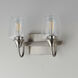 Goblet 2 Light 14 inch Satin Nickel Bath Vanity Wall Light