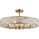Canada 10 Light 28 inch Gold Chandelier Ceiling Light