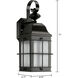 Bibury 1 Light 15 inch Black Outdoor Sconce