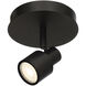 Lincoln LED 6 inch Matte Black Flush Mount Ceiling Light
