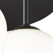 Comet LED 18 inch Semi Matte Black Flush Mount Ceiling Light
