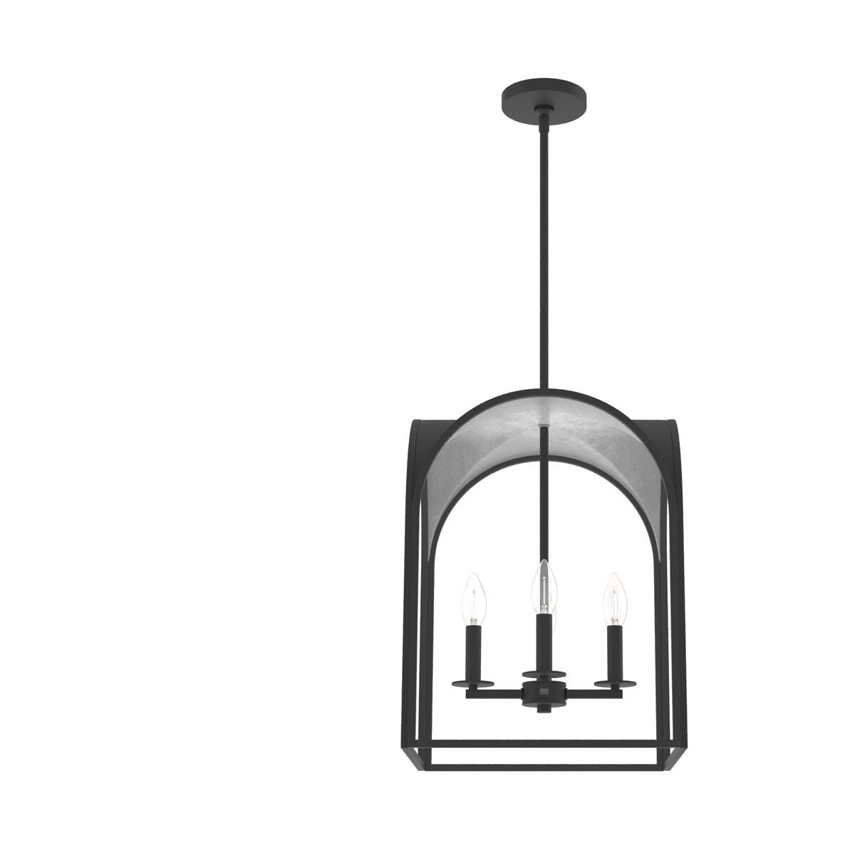Dukestown 4 Light 15 inch Natural Iron Lantern Pendant Ceiling Light