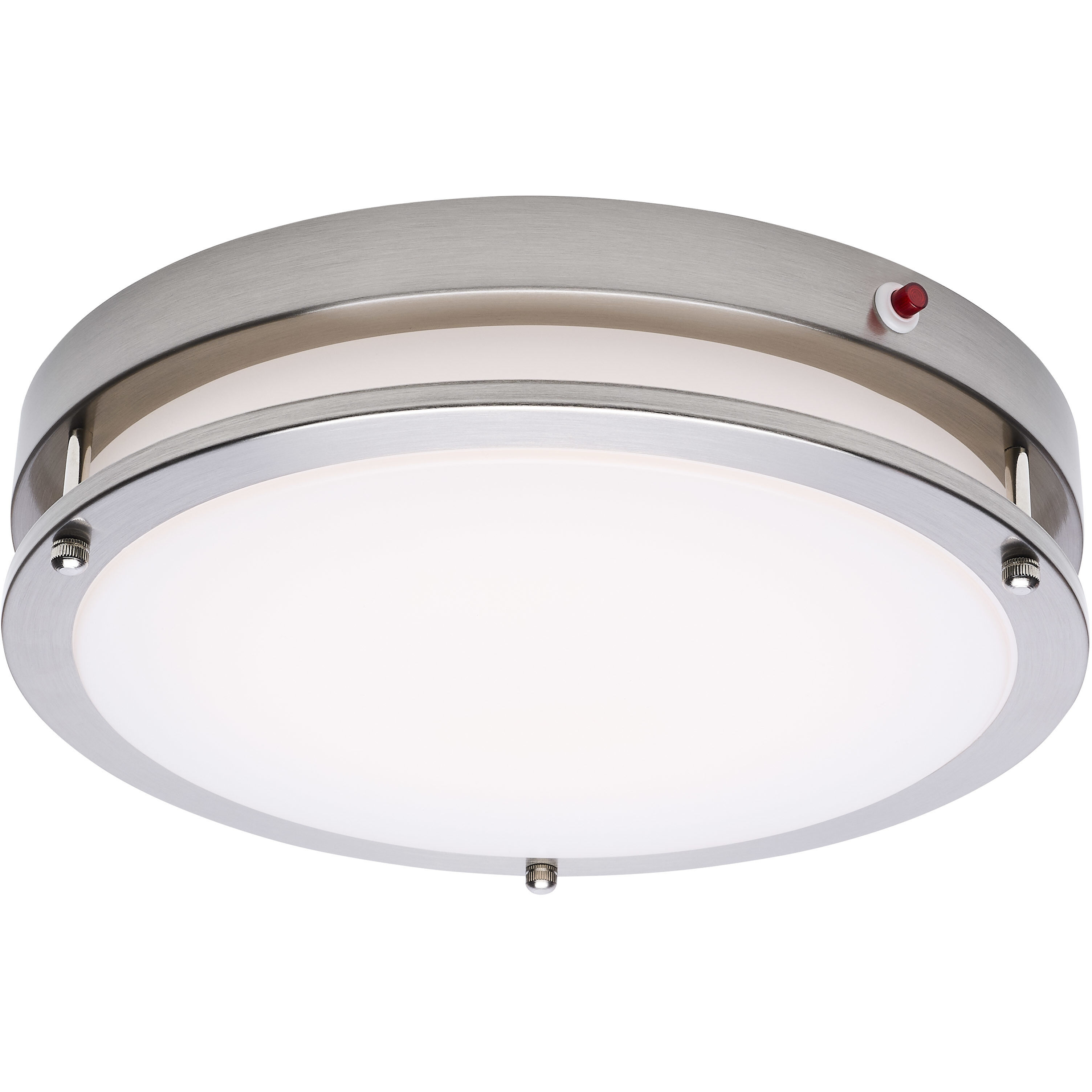 Glamour LED 13 inch Brushed Nickel Flush Ceiling Light