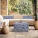 Syros Universal 18 inch Denim Outdoor Ottoman