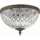 Radley 3 Light 12 inch English Bronze Flush Ceiling Light